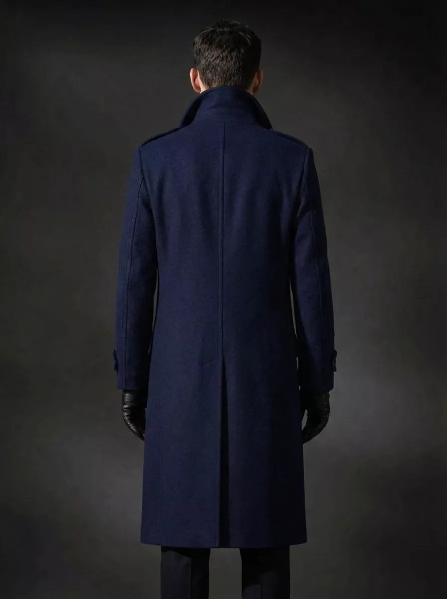The Monarch Double-Breasted Overcoat - The Monarch Double-Breasted Overcoat Alex Shogun Men's Clothes