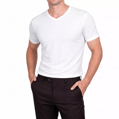 Classic V-Neck T-Shirt - Classic V-Neck T-Shirt Alex Shogun Men's Clothes