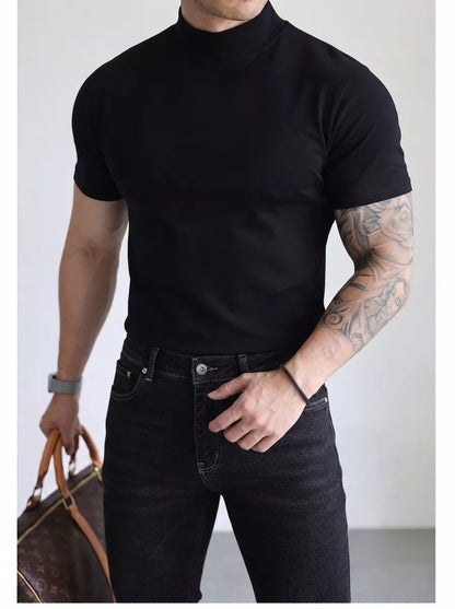 Classic Mock Neck T-shirt