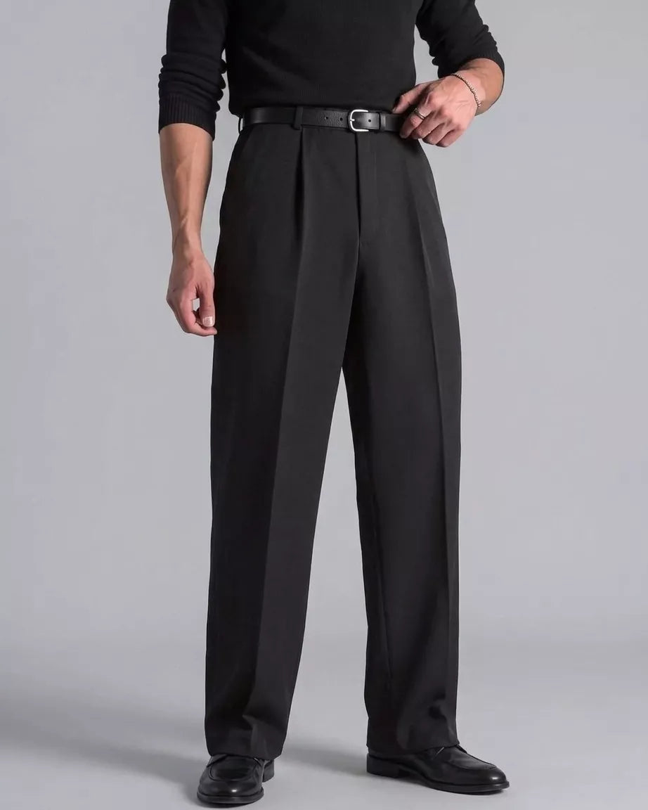 Wide-Leg Trousers - Alex Shogun Men's Clothes