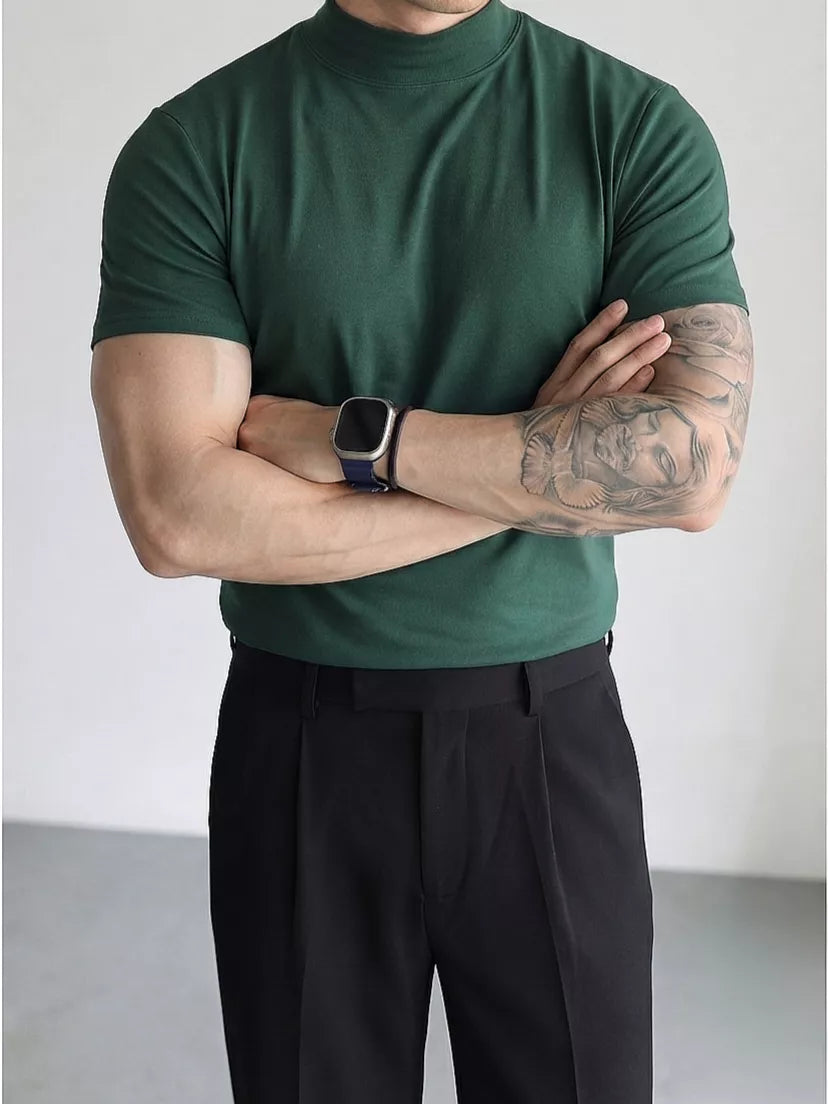 Classic Mock Neck T-shirt