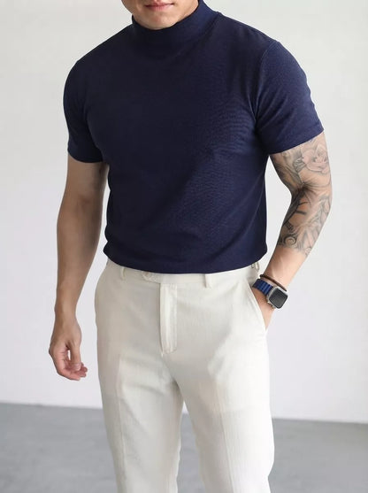 Classic Mock Neck T-shirt