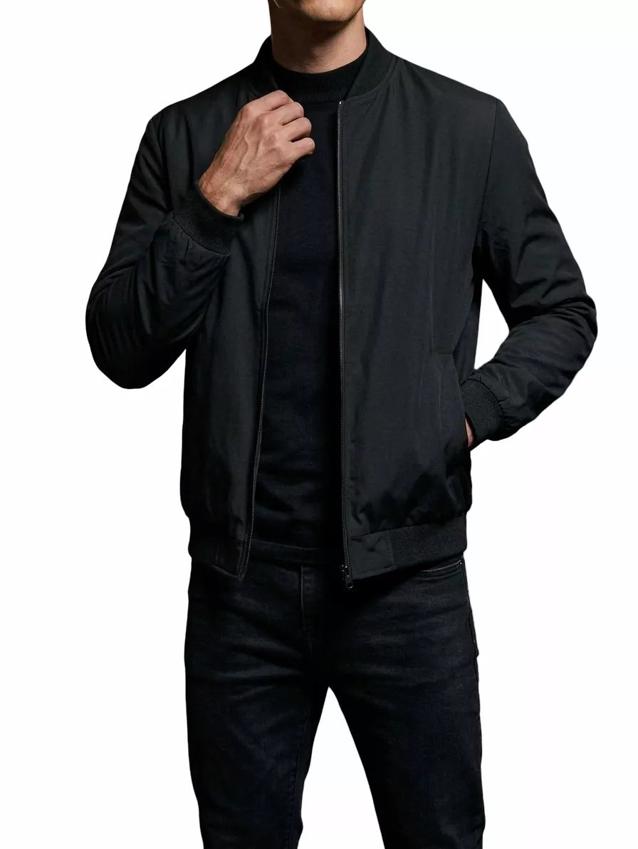 Shadow Bomber - Shadow Bomber Jacket Men | Minimalist Outerwear — AlexShogun Alex Shogun Men's Clothes