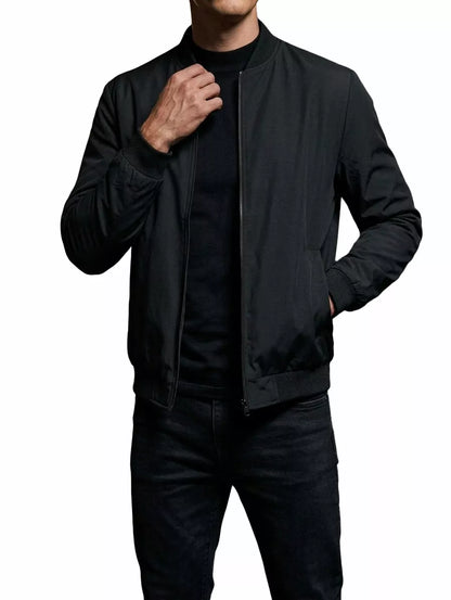 Shadow Bomber - Shadow Bomber Jacket Men | Minimalist Outerwear — AlexShogun Alex Shogun Men's Clothes
