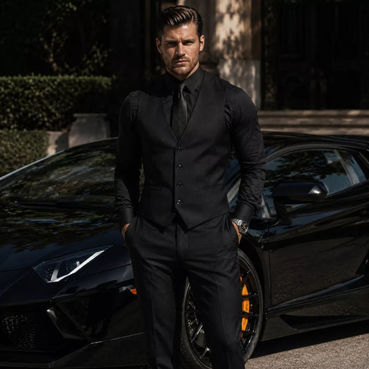 The Apex Tailored Vest - The Apex Tailored Vest Alex Shogun Men's Clothes