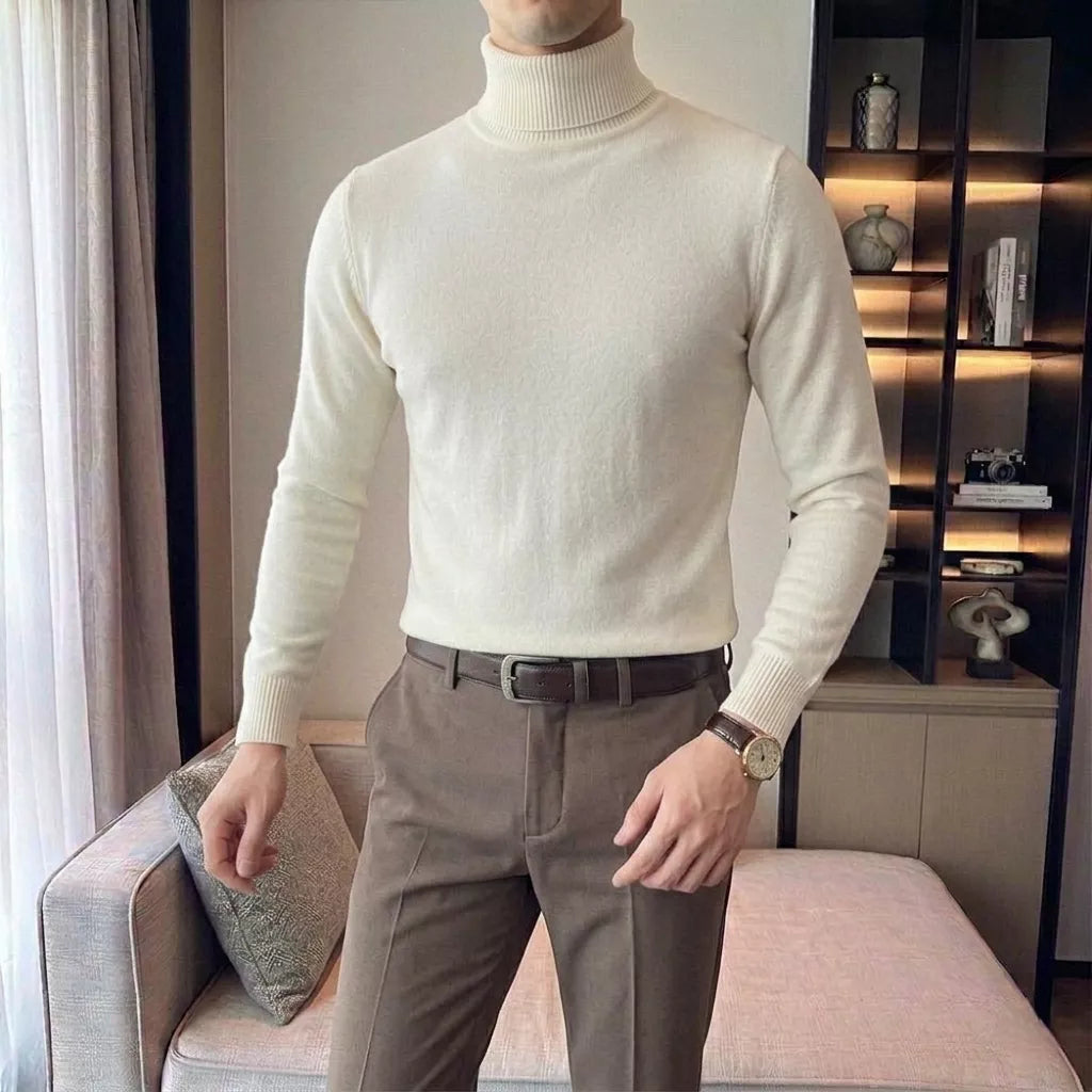 The Anti-Pilling Turtleneck Pullover - Men's Anti-Pilling Turtleneck | Minimalist Pullover | Alex Shogun Alex Shogun Men's Clothes