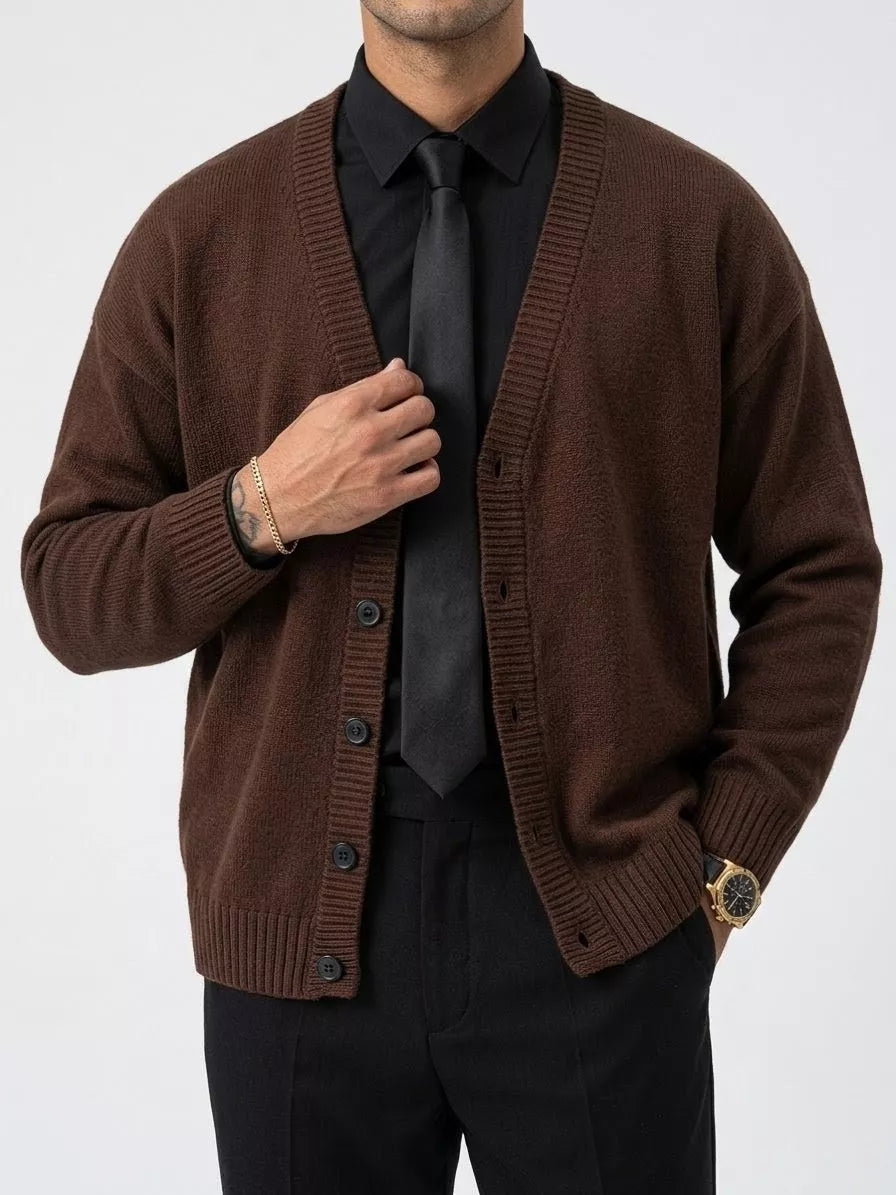 Classic Knitted Cardigan - Men's Classic Knitted Cardigan | Elegant Knitwear | Alex Shogun Alex Shogun Men's Clothes