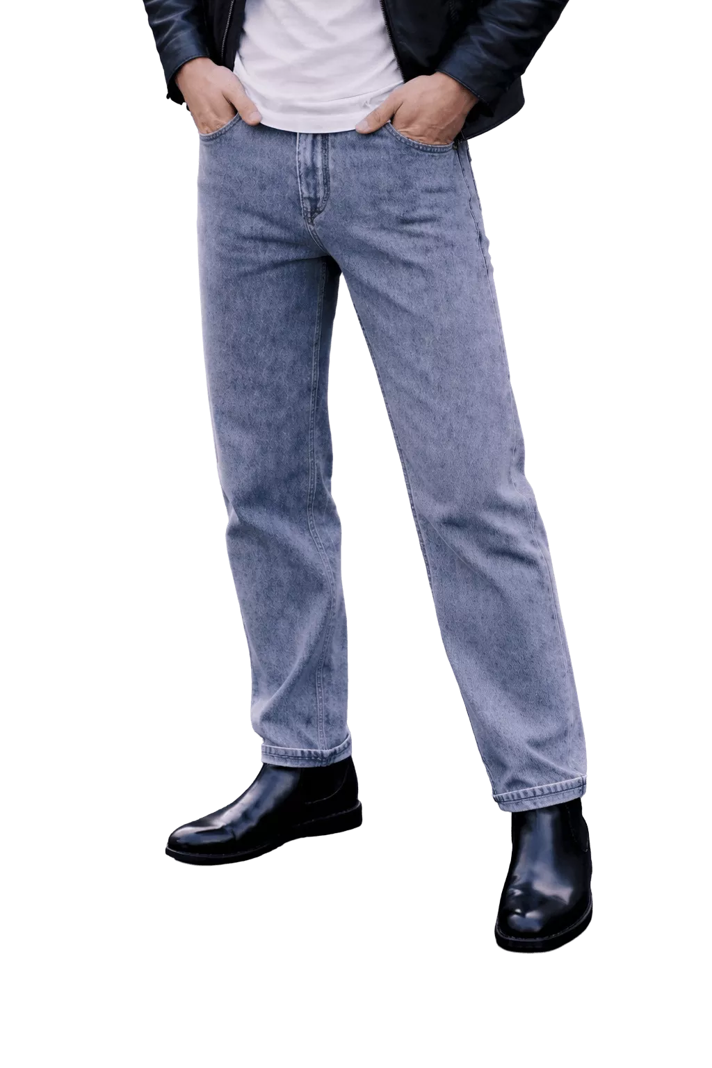 Loose Straight Jeans - Men's Loose Straight Leg Jeans | Relaxed Fit Denim | Alex Shogun Alex Shogun Men's Clothes