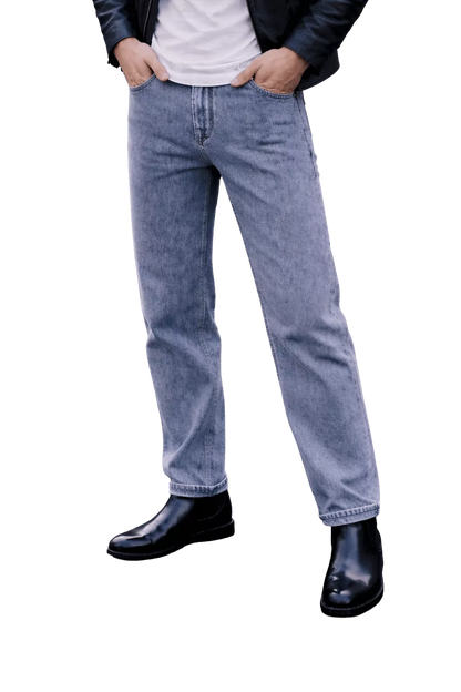 Loose Straight Jeans - Men's Loose Straight Leg Jeans | Relaxed Fit Denim | Alex Shogun Alex Shogun Men's Clothes