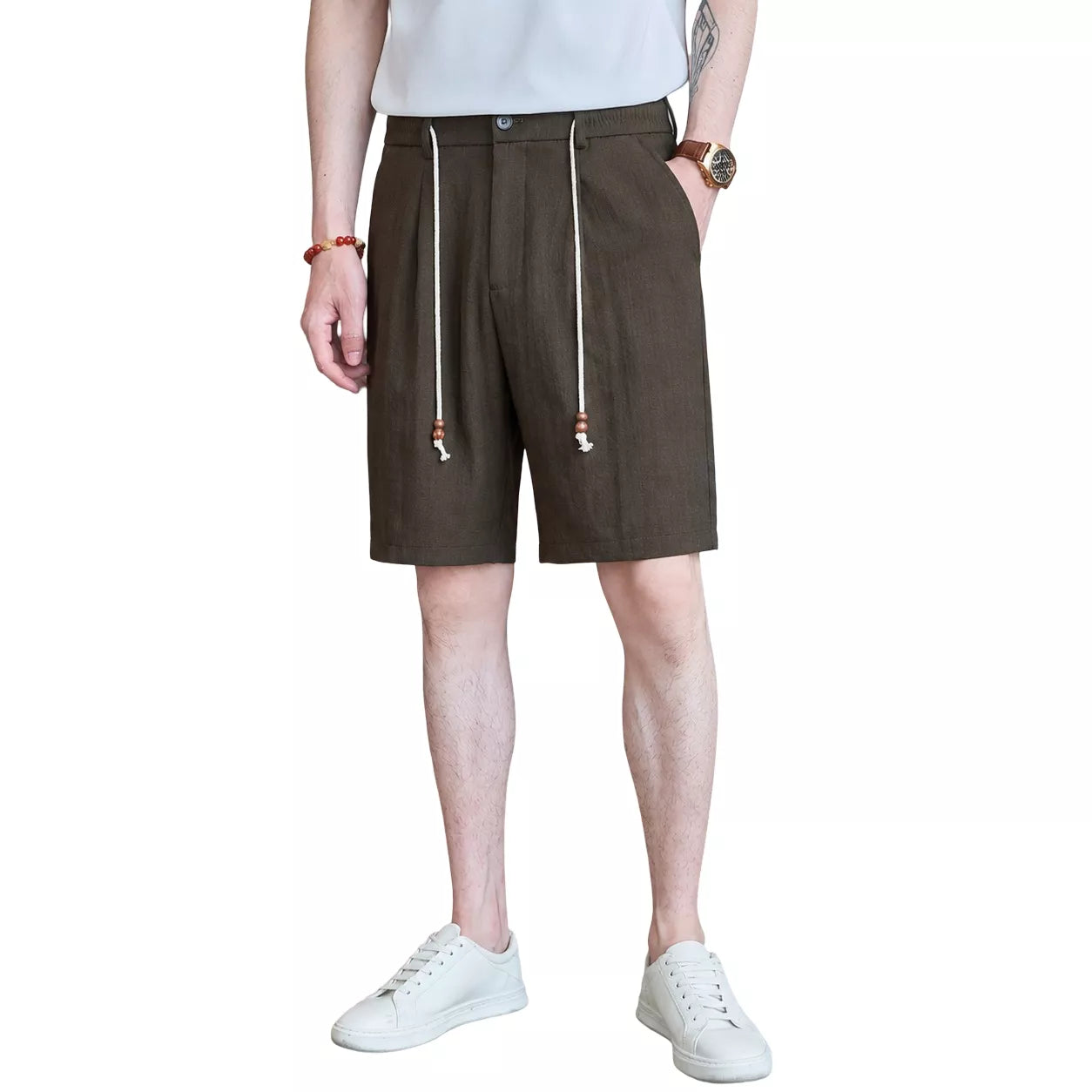Capri Club Linen Shorts - Men's Linen Shorts | Tailored Summer Shorts | Alex Shogun Alex Shogun Men's Clothes