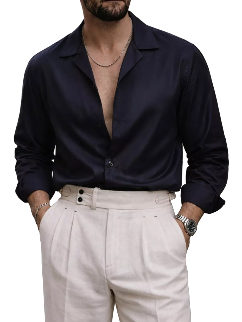 Oslo Grand Arc-Collar Shirt - Oslo Grand Arc-Collar Shirt Alex Shogun Men's Clothes