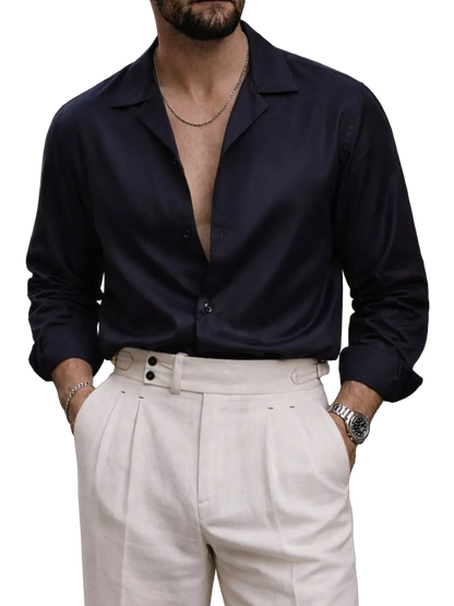 Oslo Grand Arc-Collar Shirt - Oslo Grand Arc-Collar Shirt Alex Shogun Men's Clothes