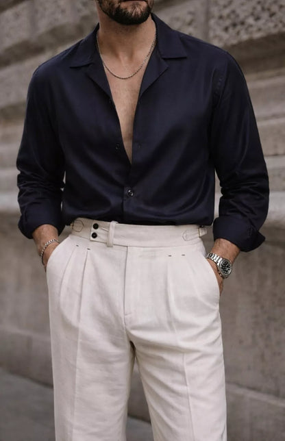 Oslo Grand Arc-Collar Shirt - Oslo Grand Arc-Collar Shirt Alex Shogun Men's Clothes