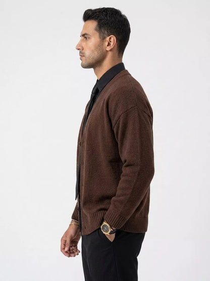 Classic Knitted Cardigan - Men's Classic Knitted Cardigan | Elegant Knitwear | Alex Shogun Alex Shogun Men's Clothes