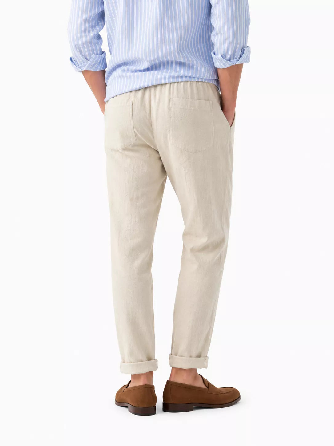 Straight Linen Pants - Men's Linen Pants | Breathable Elegant Trousers | Alex Shogun Alex Shogun Men's Clothes