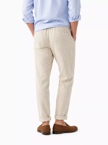 Straight Linen Pants - Men's Linen Pants | Breathable Elegant Trousers | Alex Shogun Alex Shogun Men's Clothes