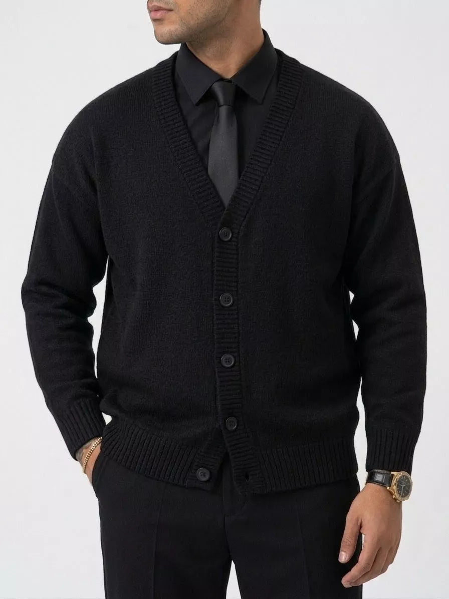 Classic Knitted Cardigan - Men's Classic Knitted Cardigan | Elegant Knitwear | Alex Shogun Alex Shogun Men's Clothes