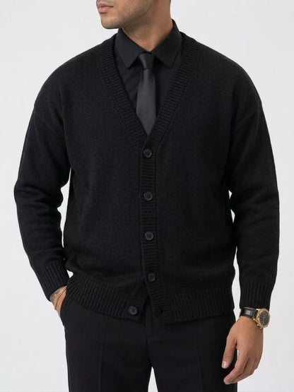 Classic Knitted Cardigan - Men's Classic Knitted Cardigan | Elegant Knitwear | Alex Shogun Alex Shogun Men's Clothes