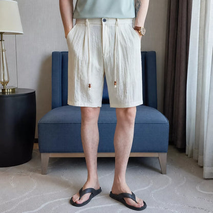 Capri Club Linen Shorts - Men's Linen Shorts | Tailored Summer Shorts | Alex Shogun Alex Shogun Men's Clothes