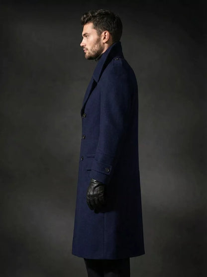 The Monarch Double-Breasted Overcoat - The Monarch Double-Breasted Overcoat Alex Shogun Men's Clothes