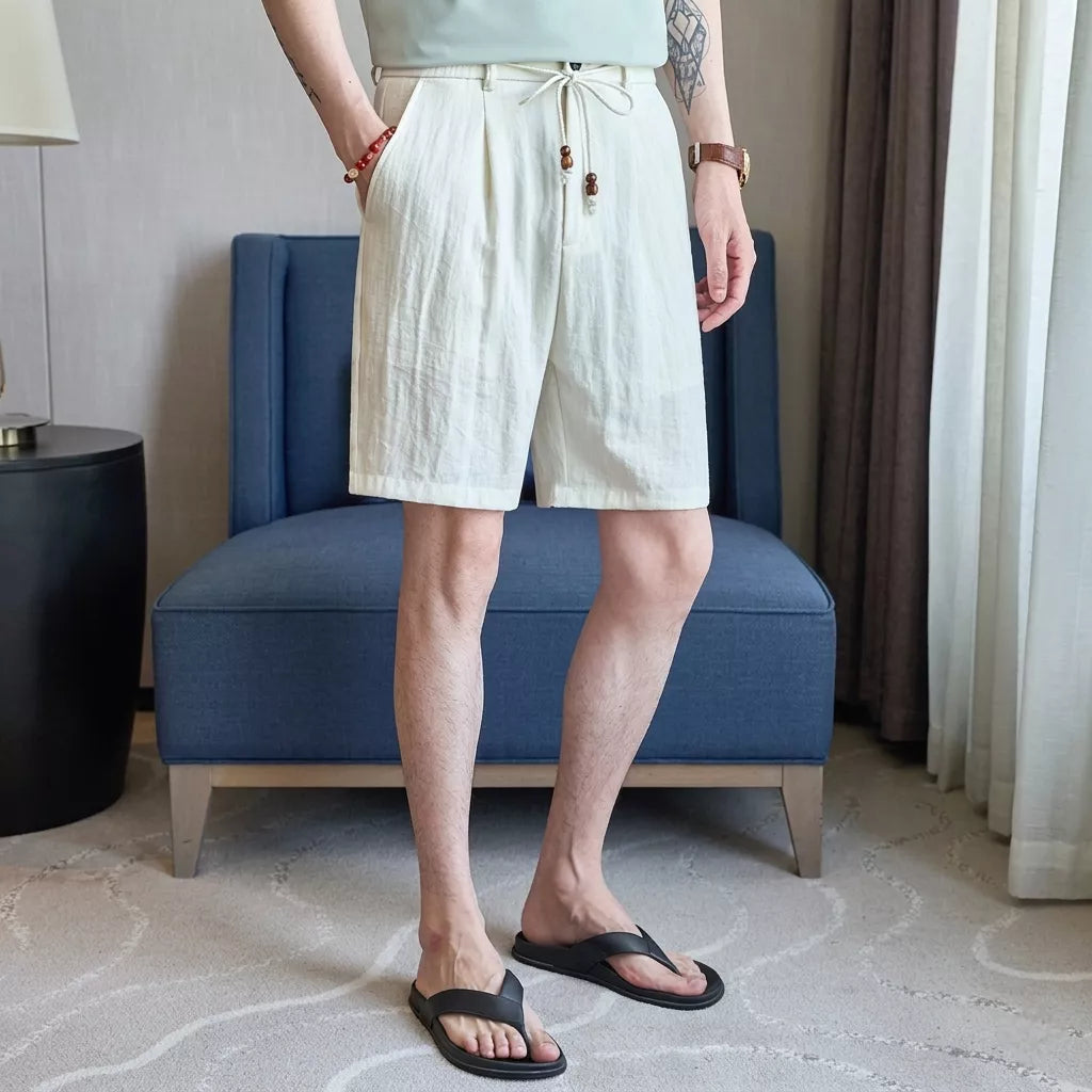 Capri Club Linen Shorts - Men's Linen Shorts | Tailored Summer Shorts | Alex Shogun Alex Shogun Men's Clothes