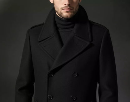 The Monarch Double-Breasted Overcoat - The Monarch Double-Breasted Overcoat Alex Shogun Men's Clothes