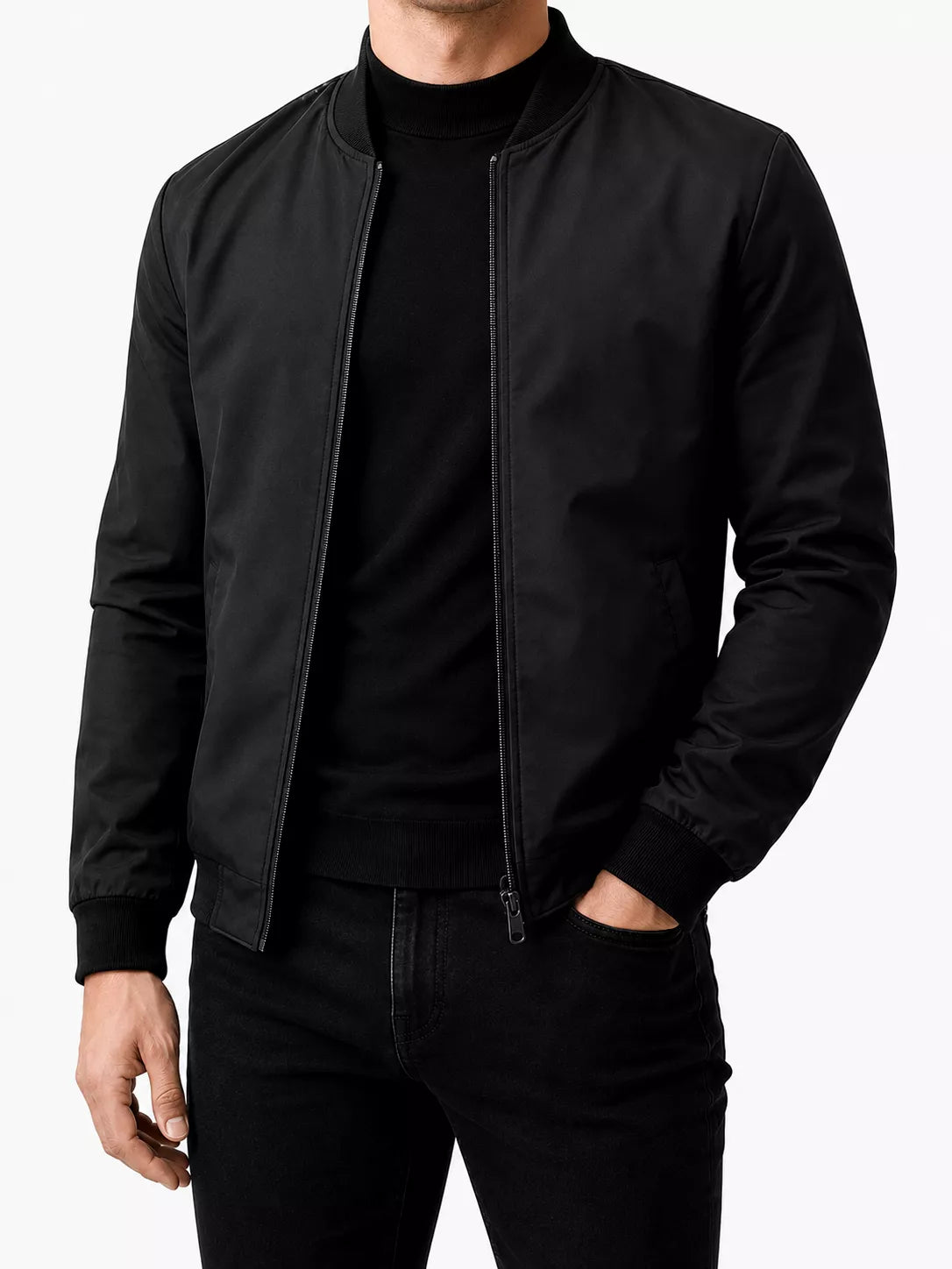 Shadow Bomber - Shadow Bomber Jacket Men | Minimalist Outerwear — AlexShogun Alex Shogun Men's Clothes