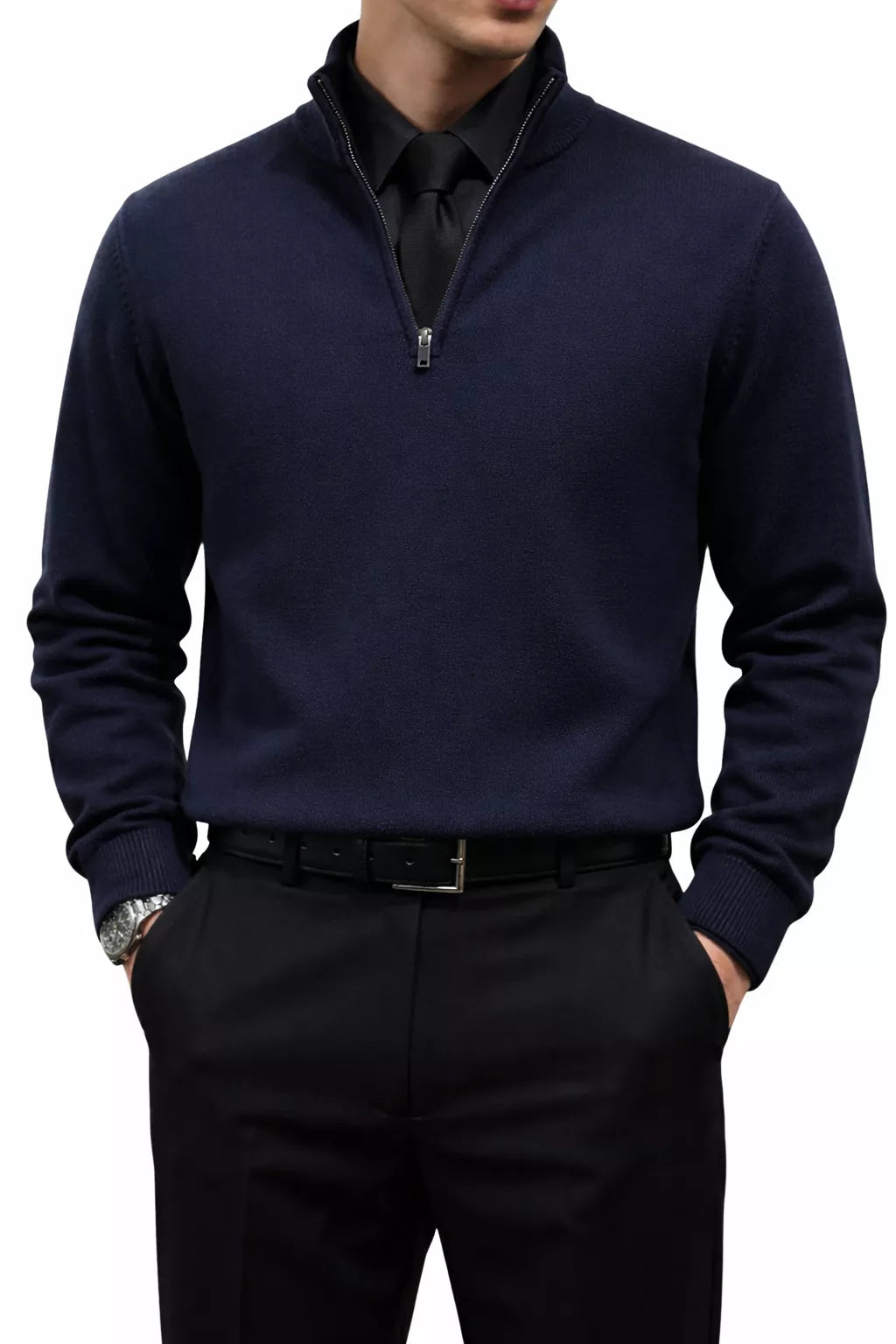 The Malvern Quarter-Zip Sweatershirt - The Malvern Quarter-Zip Sweatershirt Alex Shogun Men's Clothes