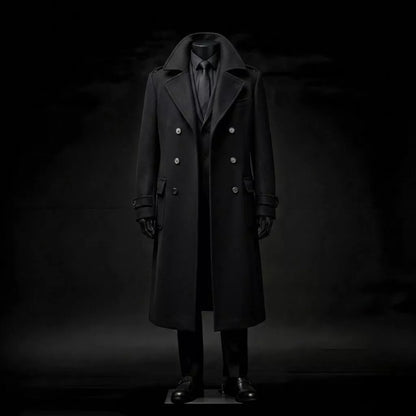 The Monarch Double-Breasted Overcoat - The Monarch Double-Breasted Overcoat Alex Shogun Men's Clothes