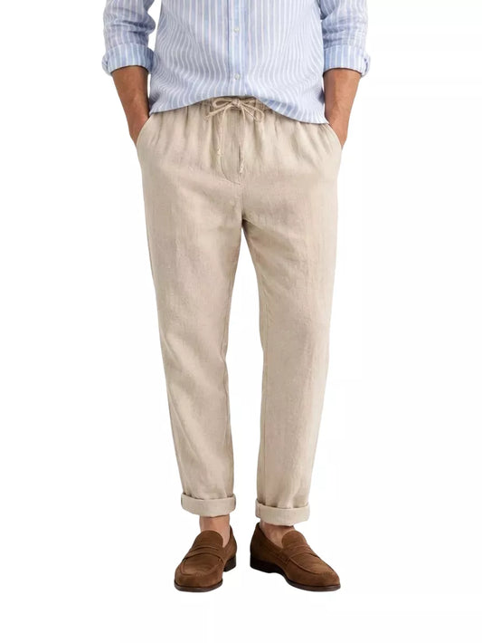 Gerade Leinenhose