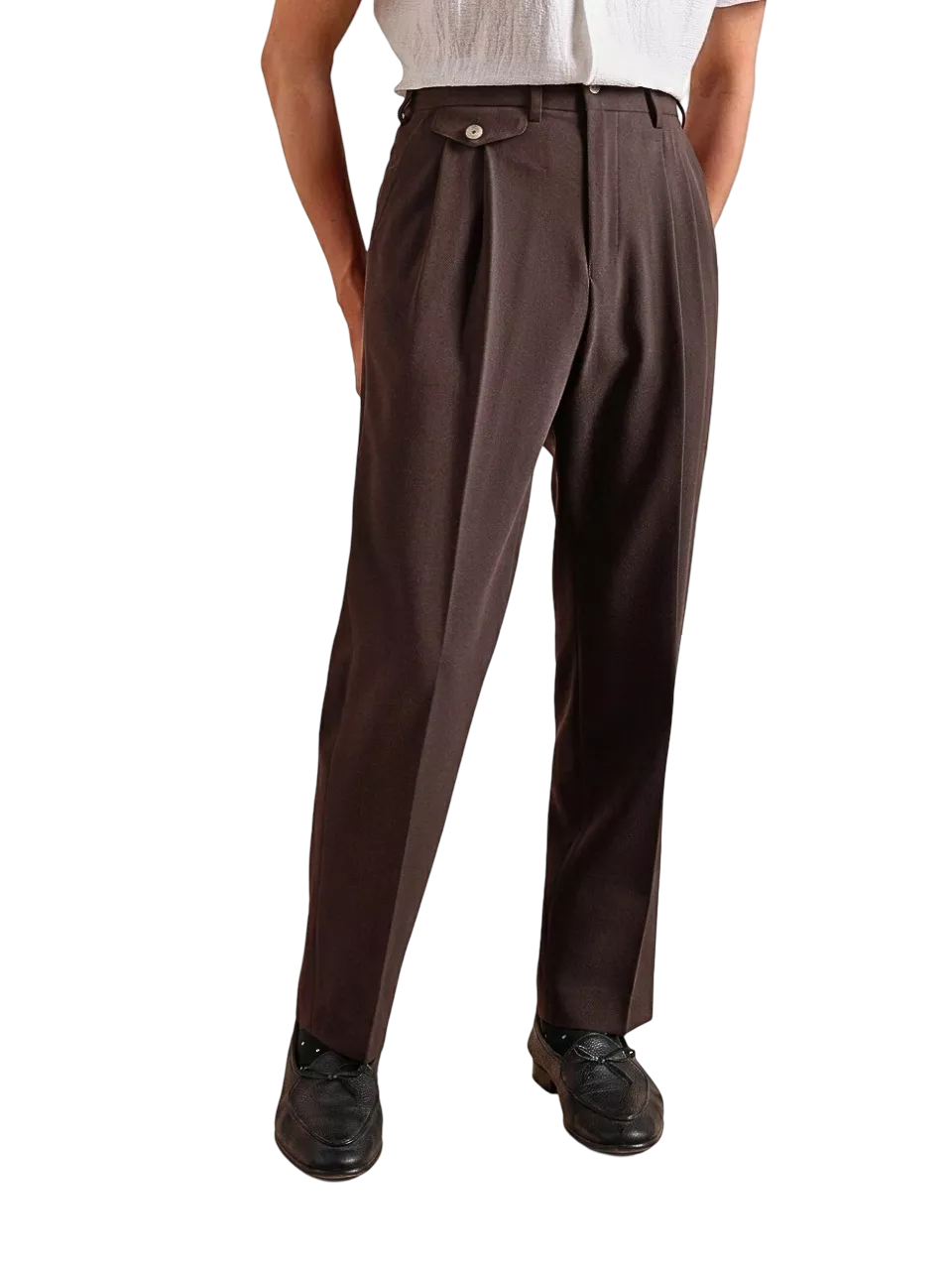 The Regent High-Waisted Trousers - Men's High Waist Dress Trousers | Tailored Classic Fit | Alex Shogun Alex Shogun Men's Clothes