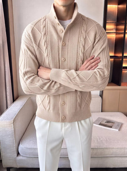The Balmoral Knit Cardigan - Alex Shogun Men's Clothes