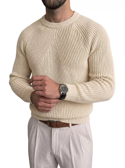 Saville Strickpullover – Rundhals-Pullover