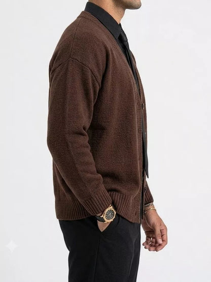 Classic Knitted Cardigan - Men's Classic Knitted Cardigan | Elegant Knitwear | Alex Shogun Alex Shogun Men's Clothes