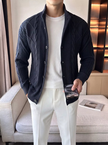 The Balmoral Knit Cardigan - Alex Shogun Men's Clothes