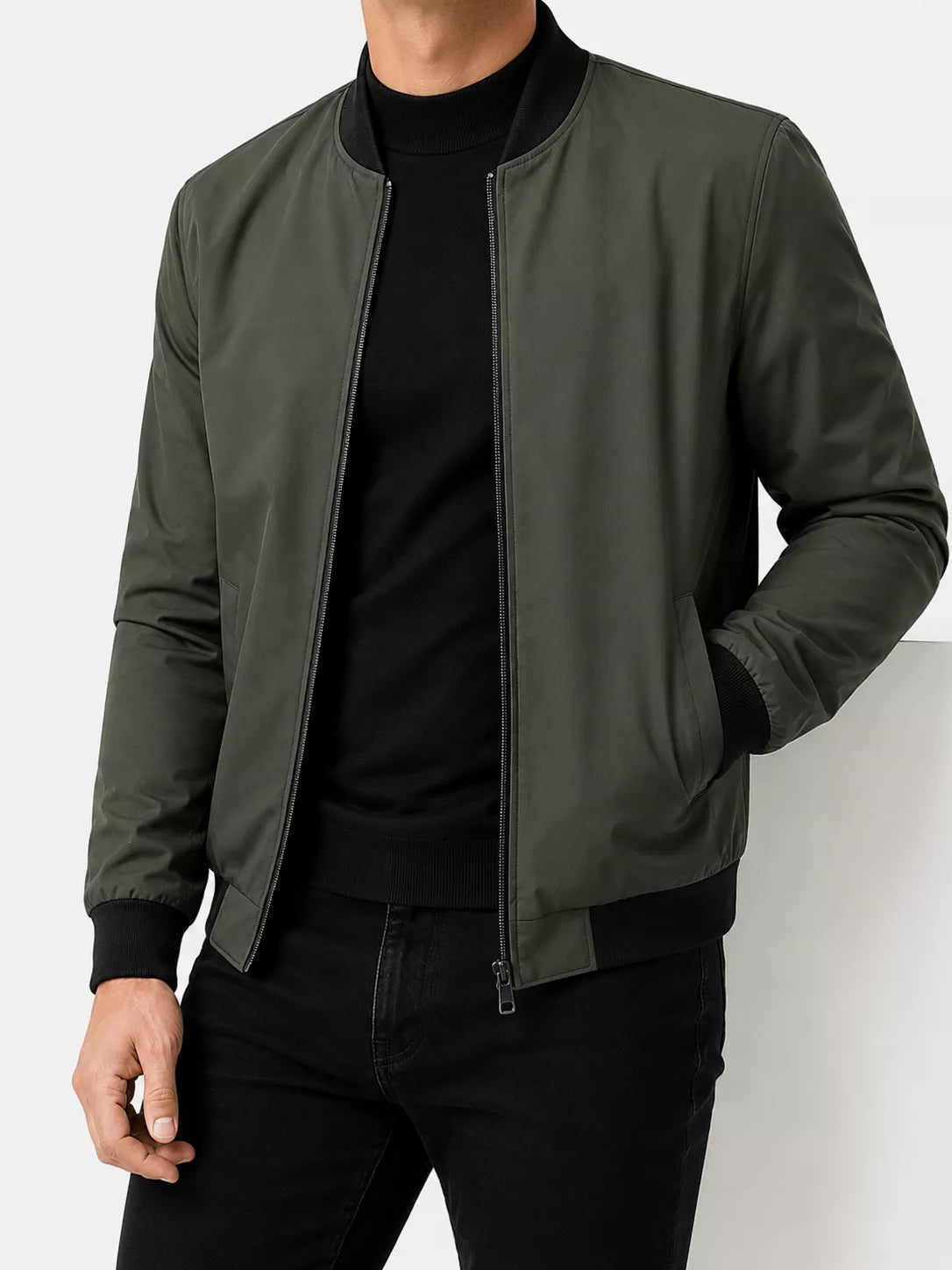Shadow Bomber - Shadow Bomber Jacket Men | Minimalist Outerwear — AlexShogun Alex Shogun Men's Clothes