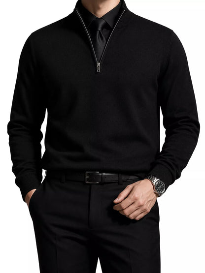 The Malvern Quarter-Zip Sweatershirt - Men's Quarter Zip Sweatshirt | Organic Cotton Classic | Alex Shogun Alex Shogun Men's Clothes