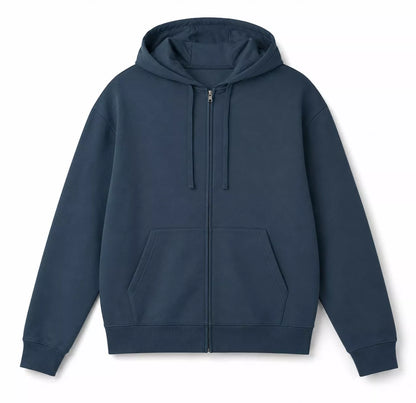 Organic Cotton Full Zip Hoodie - Organic Cotton Full Zip Hoodie for Men | Heavyweight | AlexShogun Alex Shogun Men's Clothes