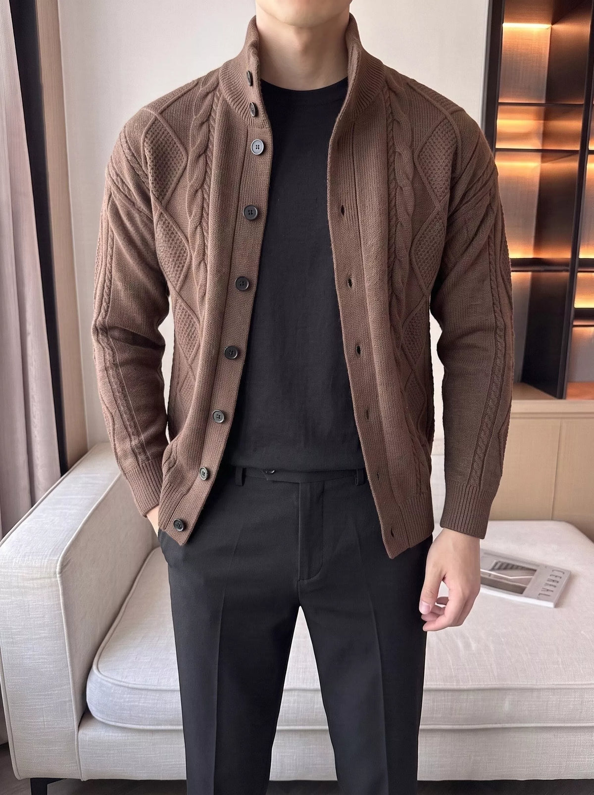The Balmoral Knit Cardigan - Alex Shogun Men's Clothes