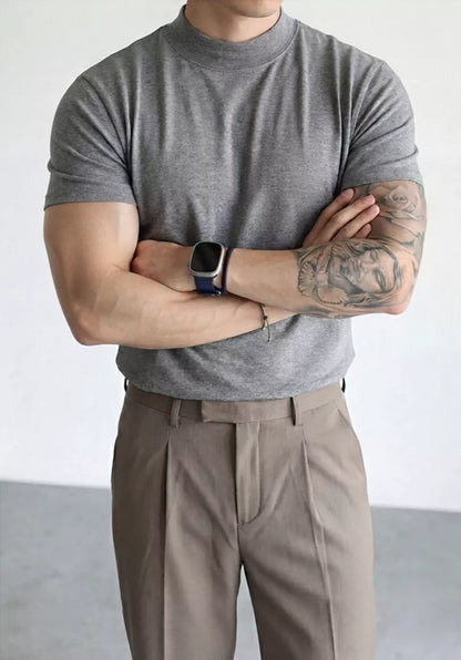 Classic Mock Neck T-shirt