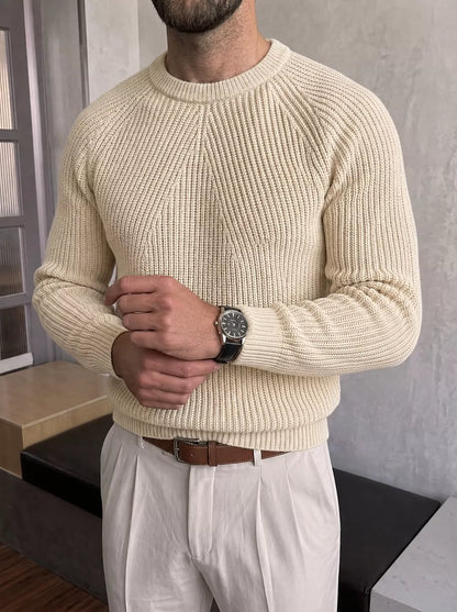 Saville Strickpullover – Rundhals-Pullover