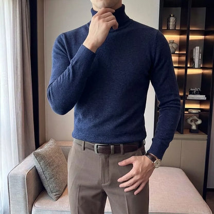 The Anti-Pilling Turtleneck Pullover - Men's Anti-Pilling Turtleneck | Minimalist Pullover | Alex Shogun Alex Shogun Men's Clothes