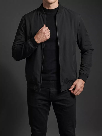 Shadow Bomber - Shadow Bomber Jacket Men | Minimalist Outerwear — AlexShogun Alex Shogun Men's Clothes
