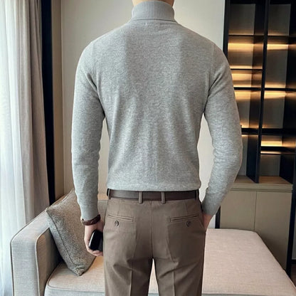 The Anti-Pilling Turtleneck Pullover - Men's Anti-Pilling Turtleneck | Minimalist Pullover | Alex Shogun Alex Shogun Men's Clothes