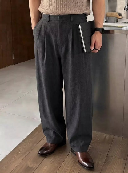 The Nobleman's Linen Wide-Leg Pants - Men's Wide Leg Linen Pants | Luxury Aesthetic Trousers | Alex Shogun Alex Shogun Men's Clothes