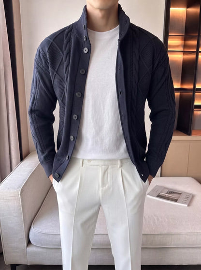 The Balmoral Knit Cardigan - Alex Shogun Men's Clothes