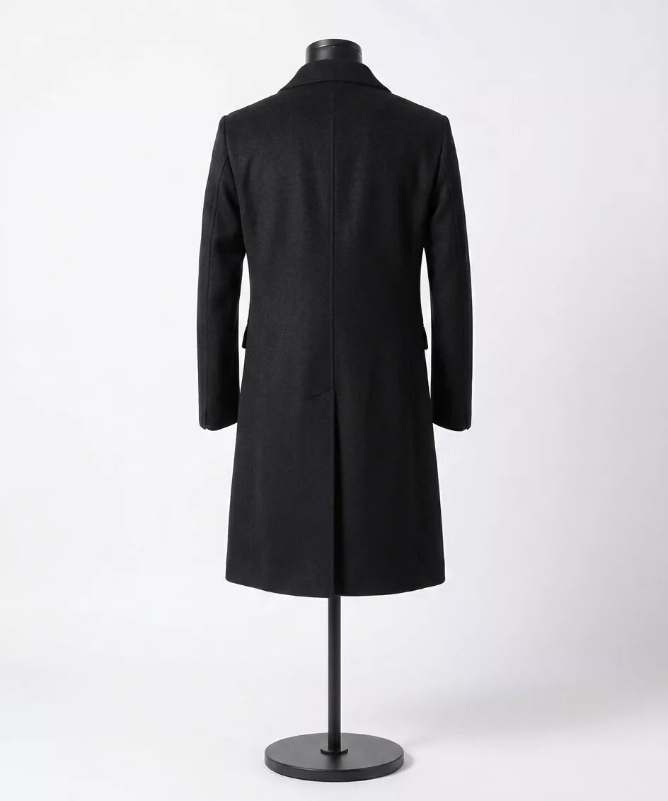 The Sovereign Overcoat — Wool Blend Long Trench - Alex Shogun Men's Clothes