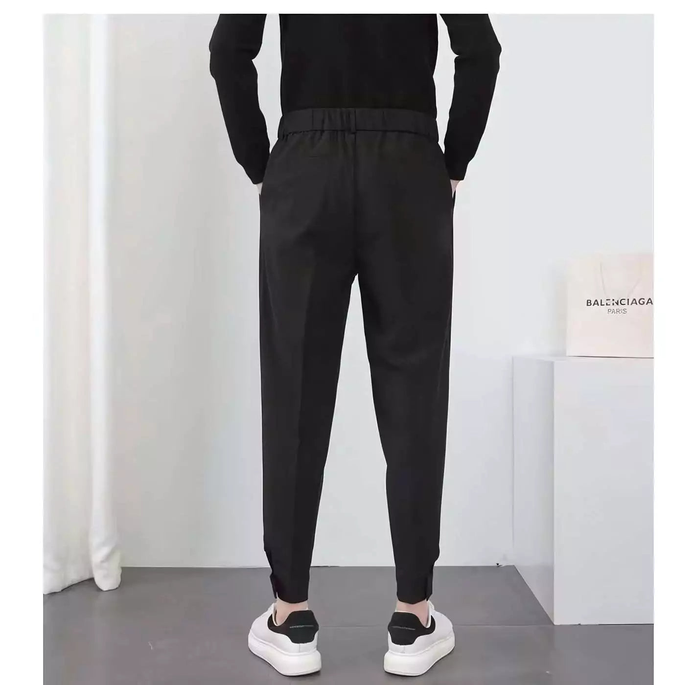 Seoul Tapered Pleat Pants - Best Seoul Tapered Pleat Pants - Korean Style Slim Fit Trousers Alex Shogun Men's Clothes