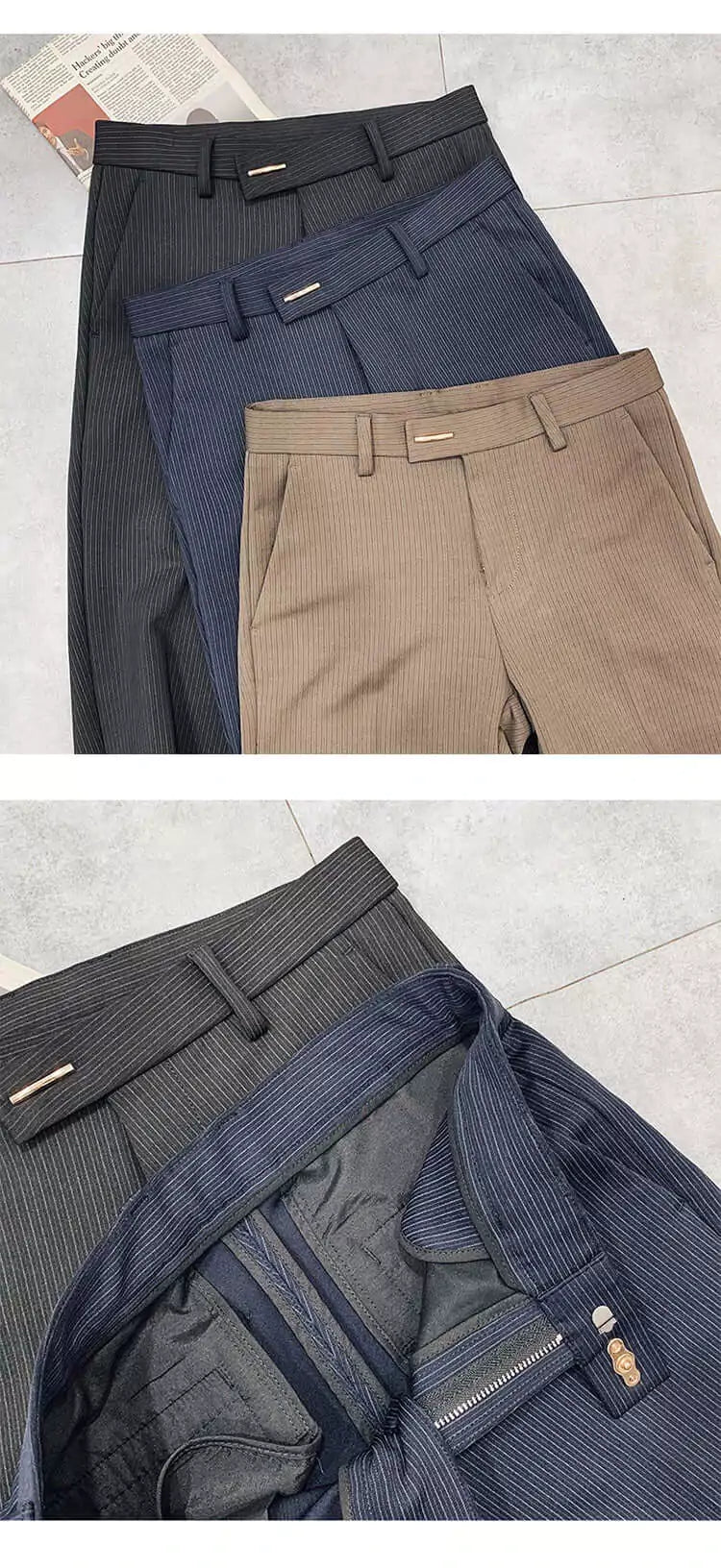 Sharp Modern Dress Trousers -  #  pants Men's Dress Pants: Modern Slim Fit & Breathable Fabric 