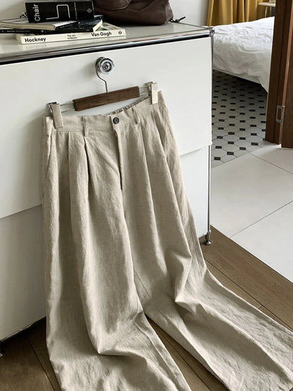 Korean Nobility Pants - Korean Nobility Pants | Wide-Leg Trousers | Men's Luxury Linen Pants Alex Shogun Men's Clothes